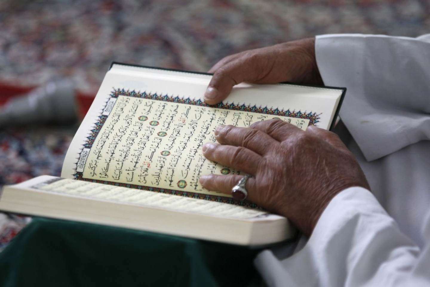 Some muslims read the whole of the Koran durin Ramadan