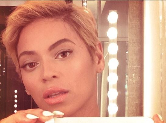 Beyonce shared a snapshot of her pixie haircut