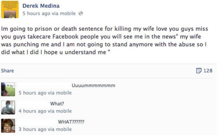 Man Kills Wife, Uploads Picture on Facebook