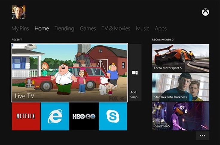 Xbox One Home Page (Credit: www.xbox.com)