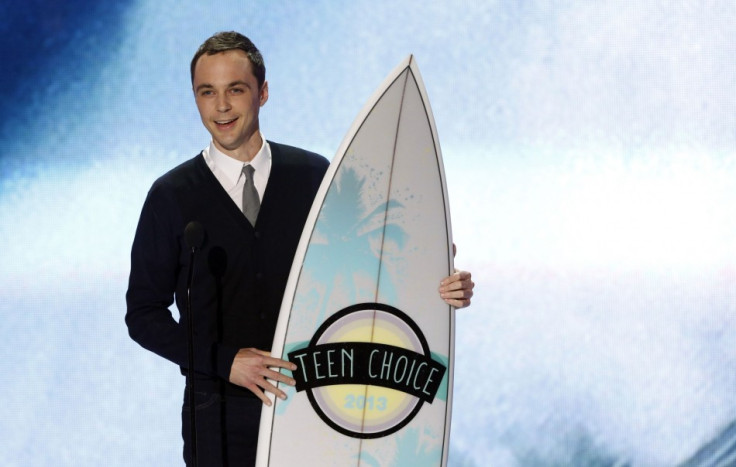 Actor Jim Parsons accepts the Choice TV Actor: Comedy Award at the Teen Choice Awards 2013. (Photo: Reuters)