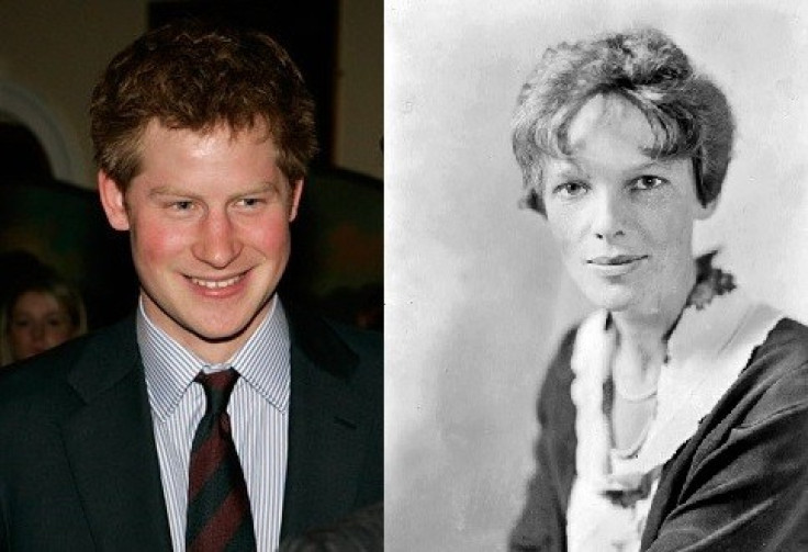 Prince Harry and Amelia Earhart