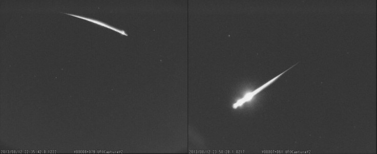 UK Meteor Network posted the pictures of a shooting star on 13 August on Twitter, saying, "Probably biggest recorded