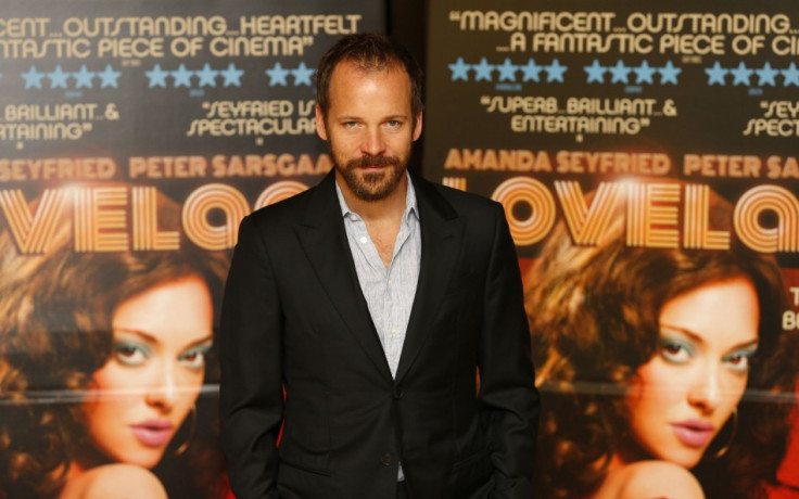 Co-actor Peter Saasgaard accompanied Amanda Seyfried to the screening of their film Lovelace in London. (Photo: REUTERS/Andrew Winning)