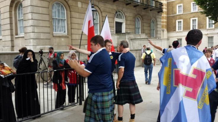 Scottish fans join Bahrain protest