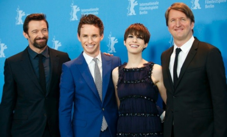 Actors Hugh Jackman, Eddie Redmayne, Anne Hathaway and director Tom Hooper (L-R) pose during a photocall to promote the movie "Les Miserables" (Photo: Reuters)