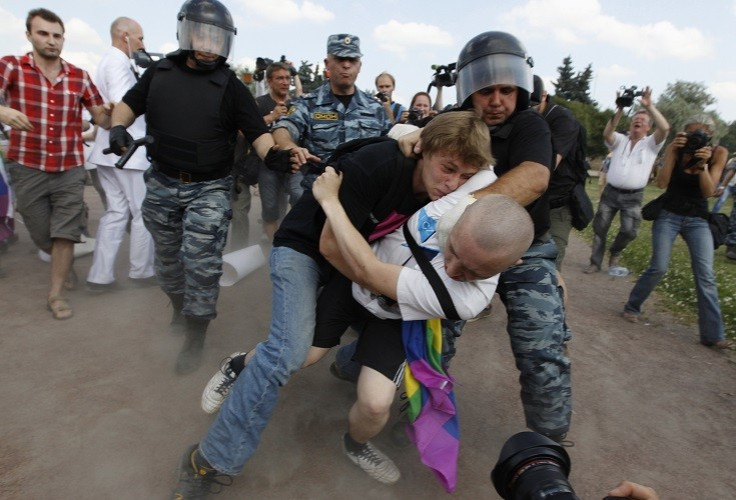 Russia gay protest