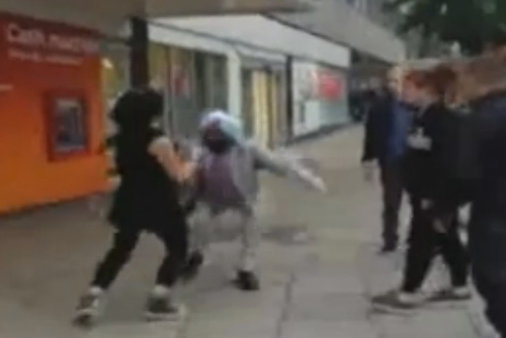 Female thug shoves Sikh on to ground in Coventry
