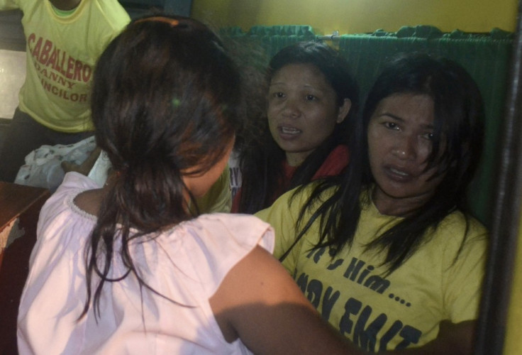 Survivors of the passenger vessel MV St Thomas Aquinas that sank after colliding with a cargo ship