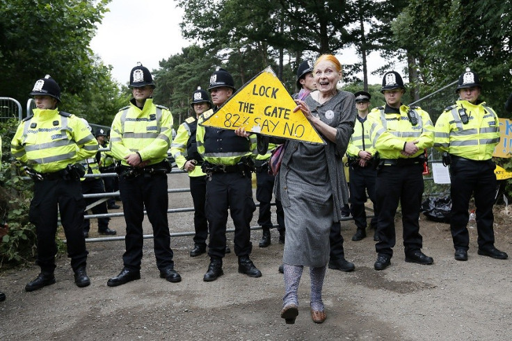 Vivienne Westwood joins anti-fracking campaigners in Balcombe