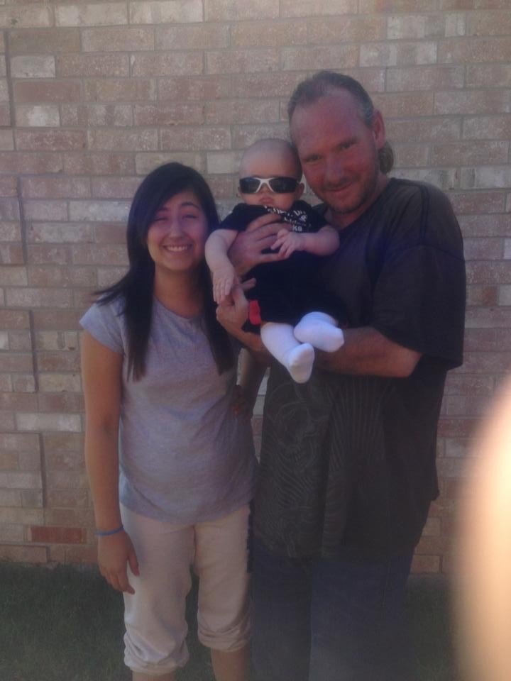 Daniel Green with his niece and nephew