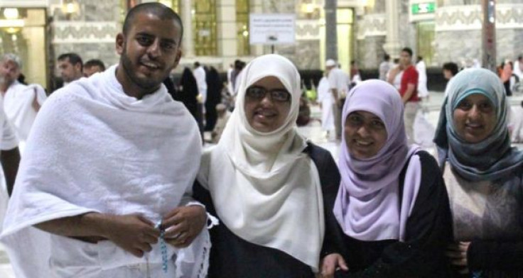 Ibrihim Halawa with his sisters Fatima, Omaima and Somaia, who are being held in a Cairo jail.. (Family photo).