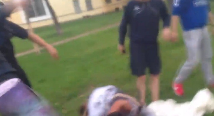 Russian thugs surround trans victim during attack video