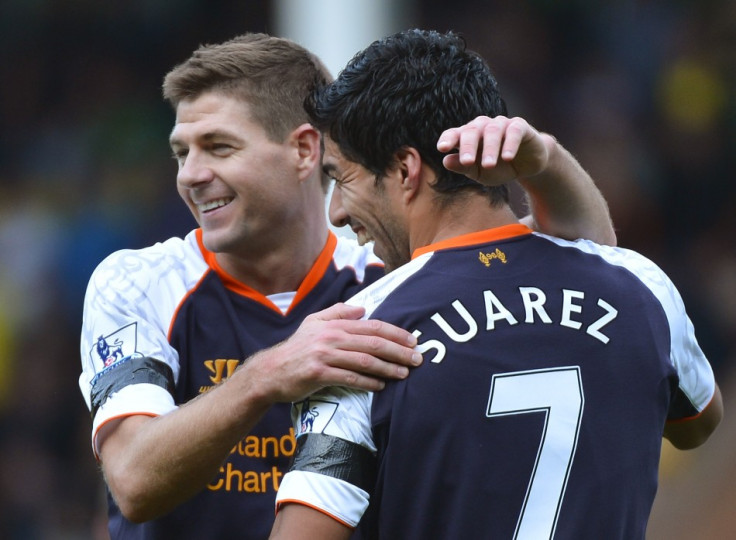 Steven Gerrard and Luis Suarez