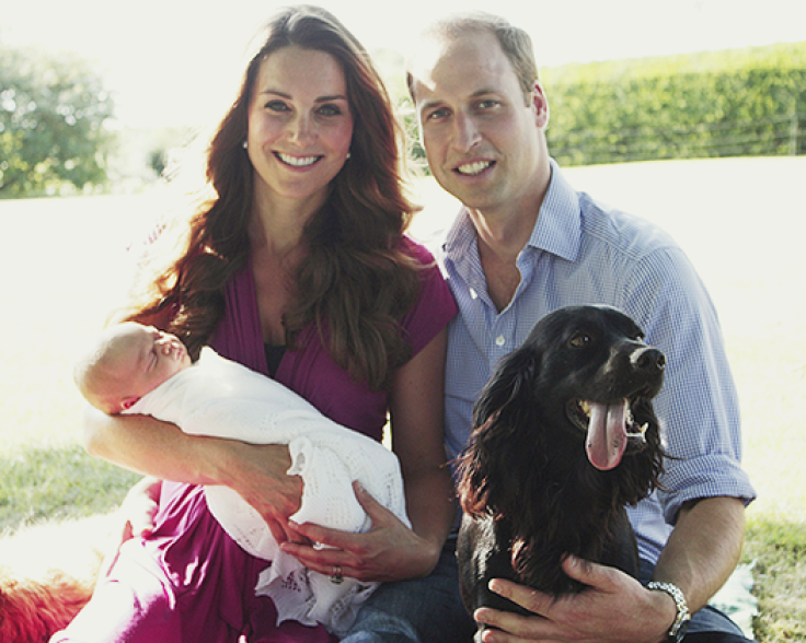Tilly, the pet of Middleton family, joins the young royal family photo released by Kensington Palace. (Photo: The British Monarchy Heir/Facebook)