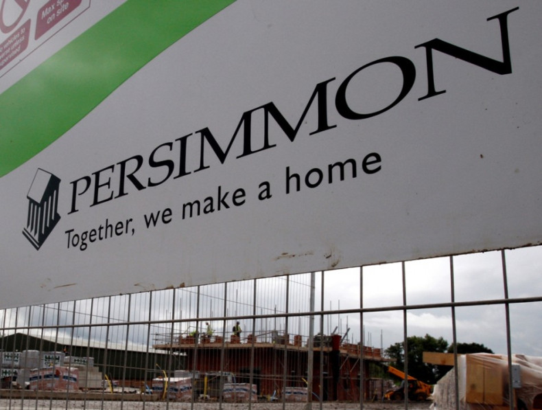 A Persimmon housing development is pictured in Hilton, central England