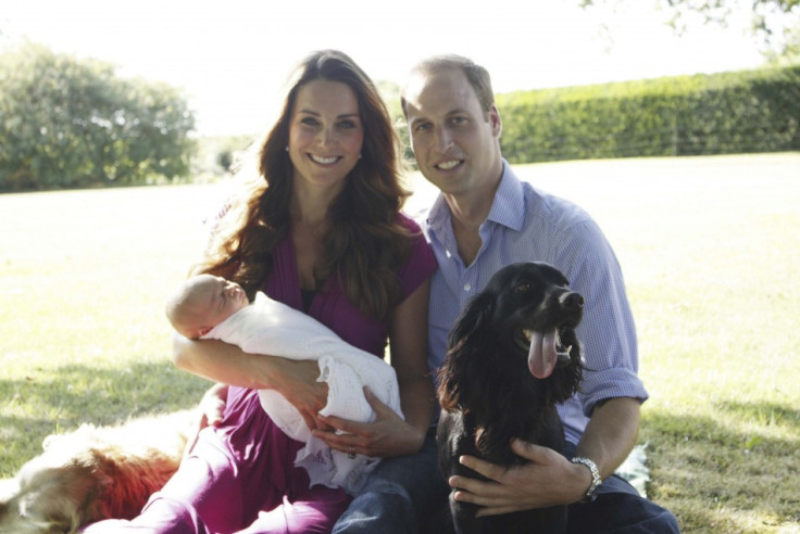 Prince William and Duchess of Cambridge released two informal family photographs of their family