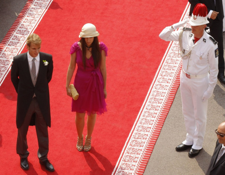 Andrea Casiraghi and Tatiana welcomed their first child in March 2013. (REUTERS/Eric Gaillard)