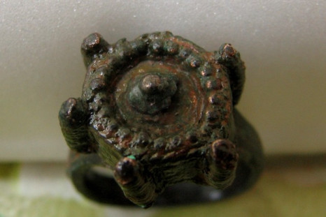 A 14th century bronze ring found in Bulgaria was exclusively crafted for poisoning people, say archaeologists. (Photo: Kavarna Municipality kavarna.bg)