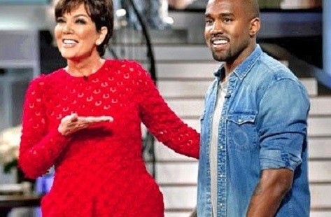Kris Jenner with Kanye West as guest of honour