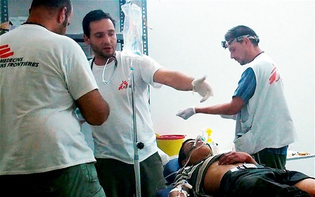 Medecins Sans Frontieres medics at work in Syria