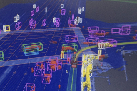 Vehicles shows what the Google self-driven car sees while navigating Las Vegas roads PIC: Reuters