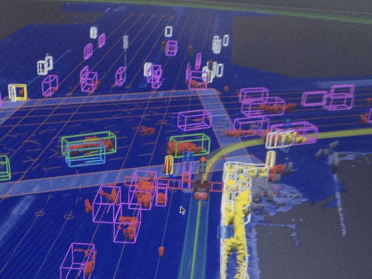 Vehicles shows what the Google self-driven car sees while navigating Las Vegas roads PIC: Reuters