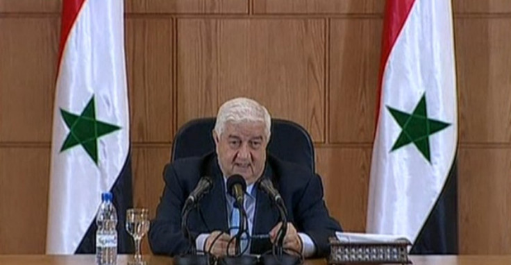 Syria's Foreign ministry Walid al-Moallem