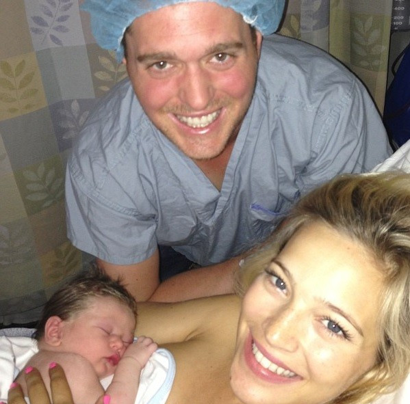 Michael Buble and wife Luisana Lopilato