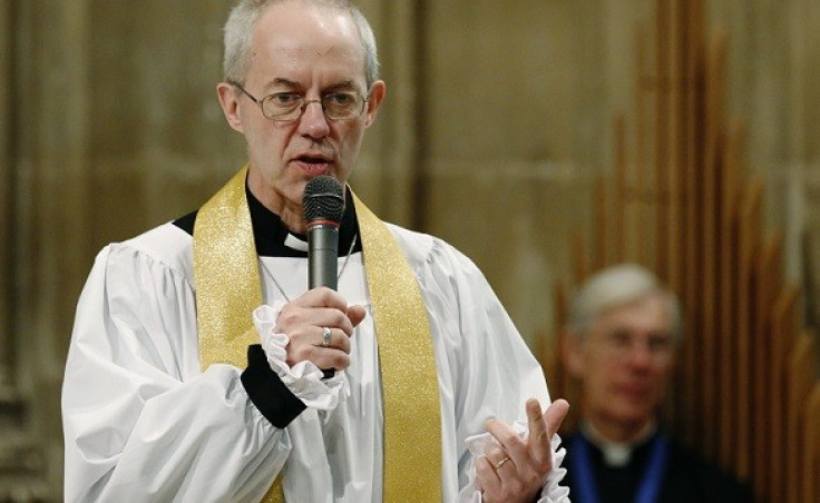 Most Rev Justin Welby was speaking to a group of born-again Christians in London (Reuters)