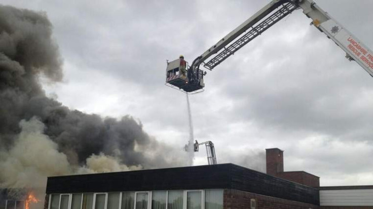 The school was due to reopen for the new term tomorrow (Lancashire Fire and Rescue Service)