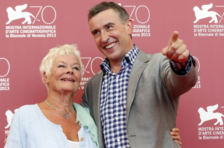 Actors Judi Dench and Steve Coogan pose during a photocall for the movie Philomena. (REUTERS/Alessandro Bianchi)