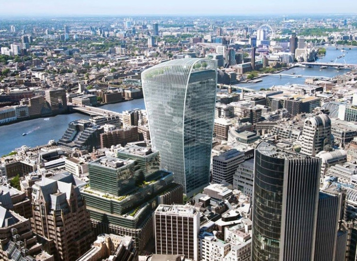 'Walkie Talkie' tower is being blamed for reflecting heat on to the street PIC: Canary Wharf