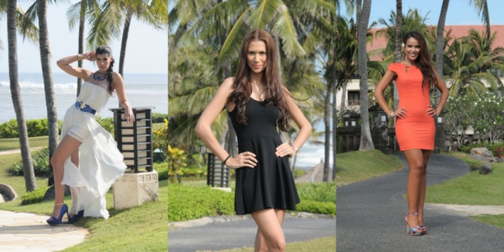 Miss World 2013 contestants pose at Pan Pacific Nirwana Bali Resort in Bali on 3 September, 2013. (Miss World Indonesia 2013)