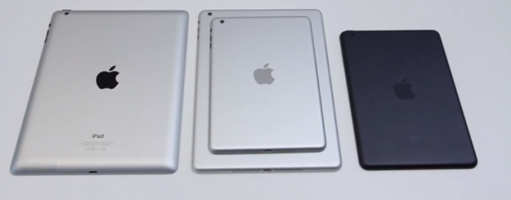 iPad vs iPad 5 vs iPad mini 2 vs iPad mini