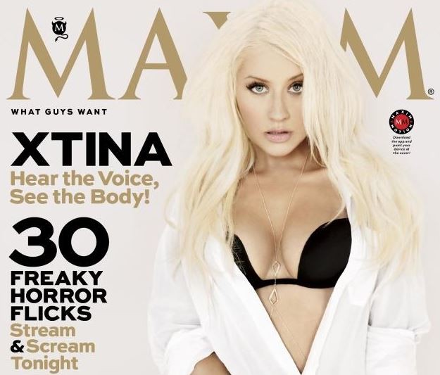 Christina Aguilera Flaunts Toned Body On Cover Of Maxim 1600