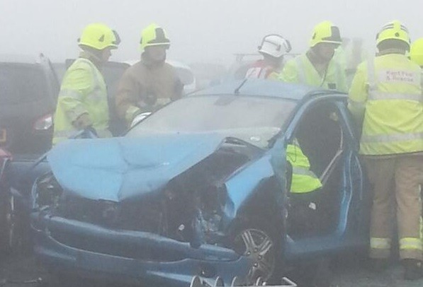 Visibility was said to be very poor at the time of the crash (Chris Buckingham) Visibility was said to be very poor at the time of the crash (Chris Buckingham)