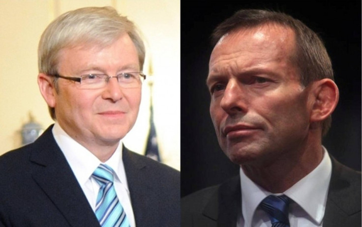 Kevin Rudd Versus Tony Abbott for Prime Minister of Australia