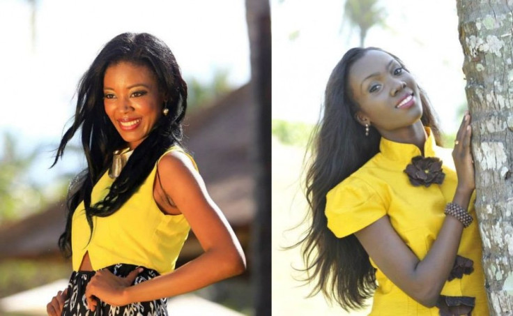 Miss World Belize 2013, Idolly Louise (L) and Miss World Guyana 2013, Ruqayyah Boyer (Photo: Miss World/Facebook)