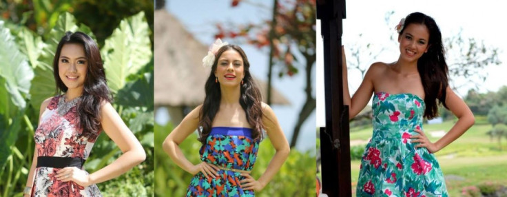 Miss World Indonesia 2013, Vania Larissa (L); Miss World Paraguay 2013, Coral Ruiz (C); and Miss World Fiji 2013, Caireen Erbsleben (Photo: Miss World/Facebook)