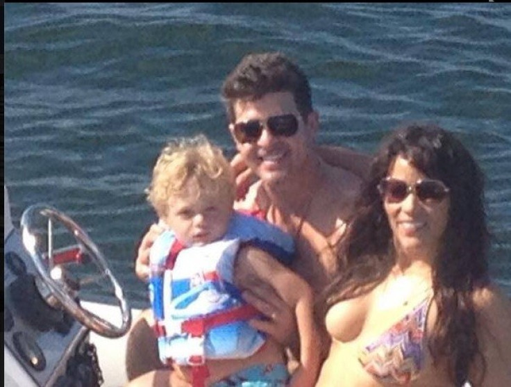 Happy Times. Vacation. Image-Facebook/Robin Thicke Official Page