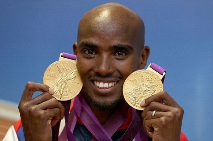 Somali-born British athlete Mo Farah