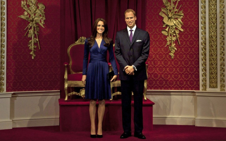 Waxwork models of Britain's Prince William and his wife Catherine, Duchess of Cambridge are unveiled at Madame Tussauds in London April 4, 2012. (REUTERS/Olivia Harris)