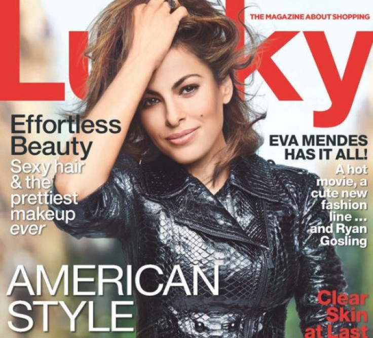American actress/model Eva Mendes is the latest star to grace the cover of Lucky magazine’s October issue.