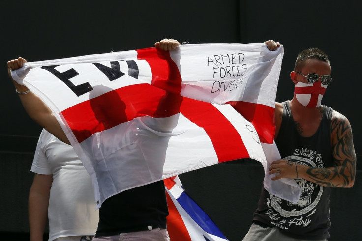 EDL supporters protest in June in Birmingham