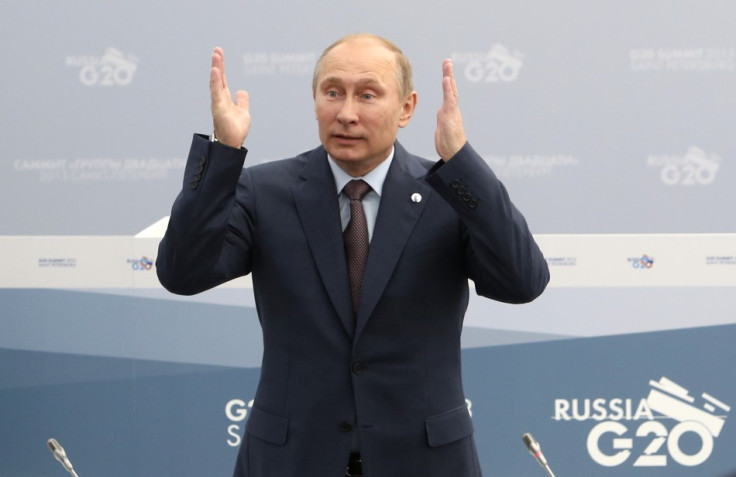 Russian president Putin at the G20