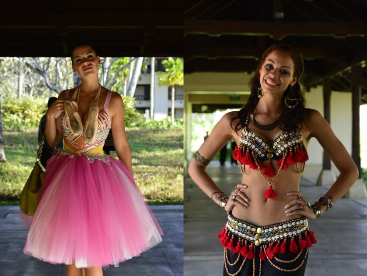 Miss World 2013 contestants take part in pre-talent show in their traditional outfits. (Photo: Miss World/Facebook)