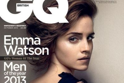 Emma Watson looks stunning on the cover of the GQ magazine's October issue.