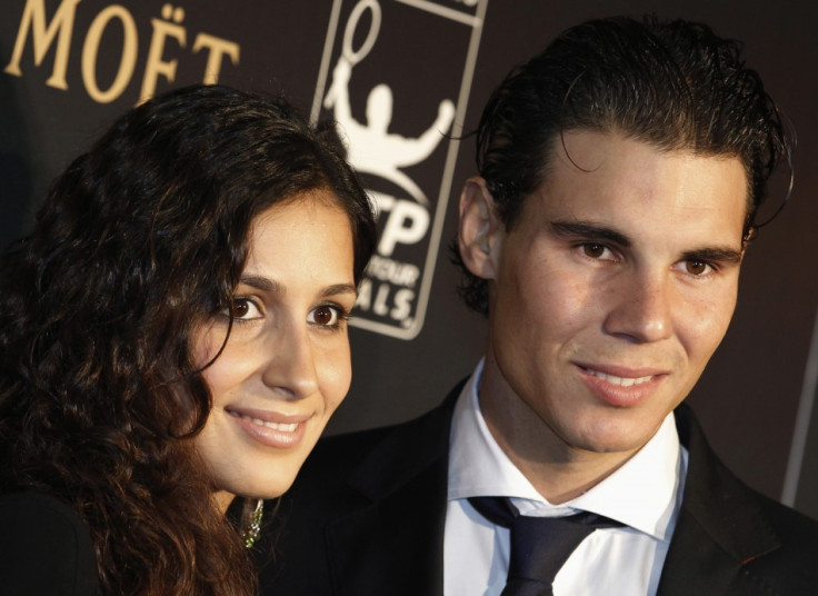 Spanish tennis player Rafael Nadal and girlfriend Maria Francisca Perello at the ATP World Tour Gala at Battersea Power Station in London, 2011.