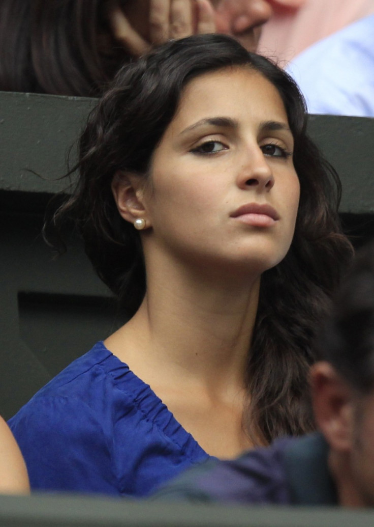 Maria Francisca Perello sits on Centre Court for Nadal's match against Juan Martin Del Potro of Argentina at the Wimbledon tennis championships in 2011.